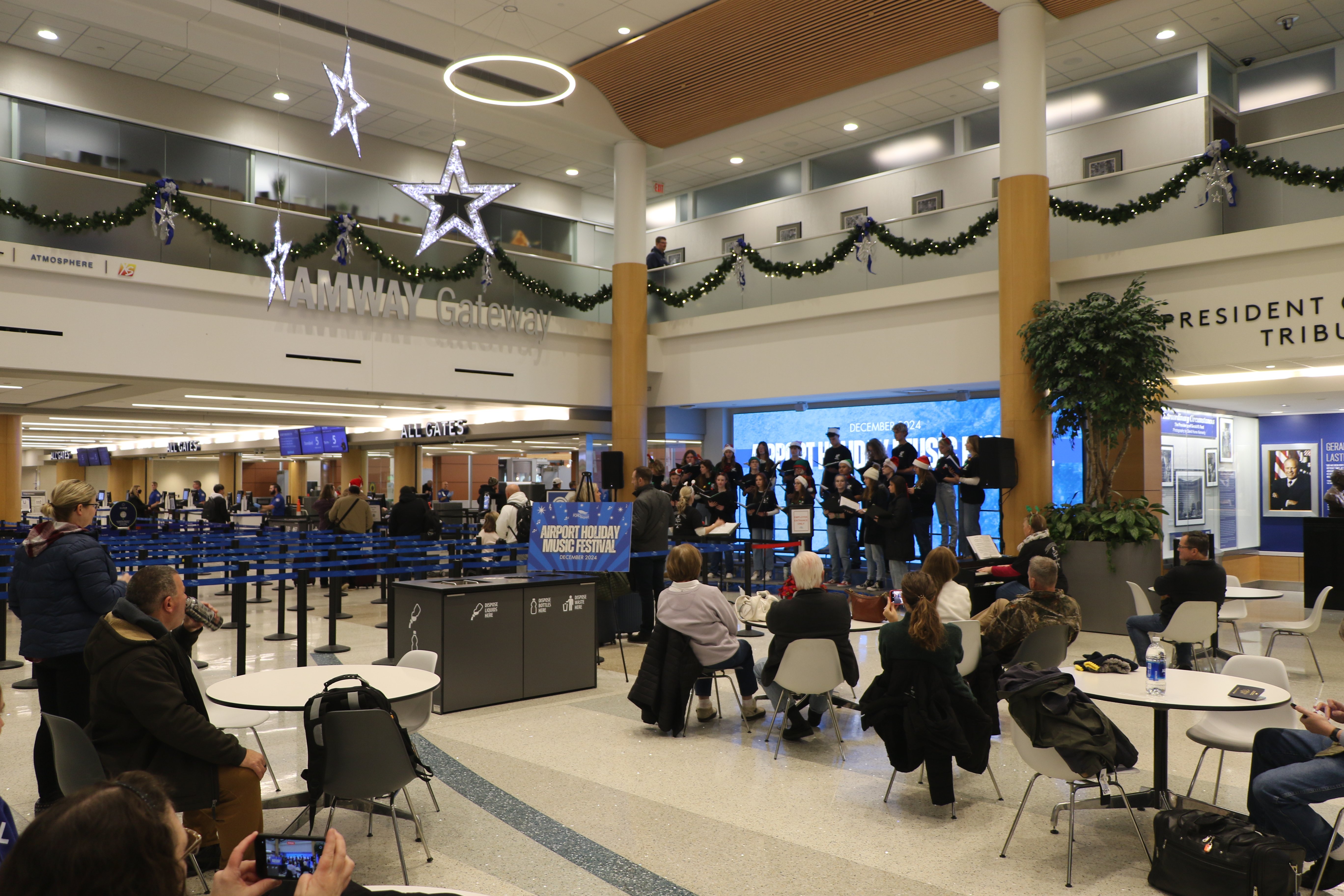 Ford International Airport Welcomes Local Choirs for Annual Airport Holiday Music Festival