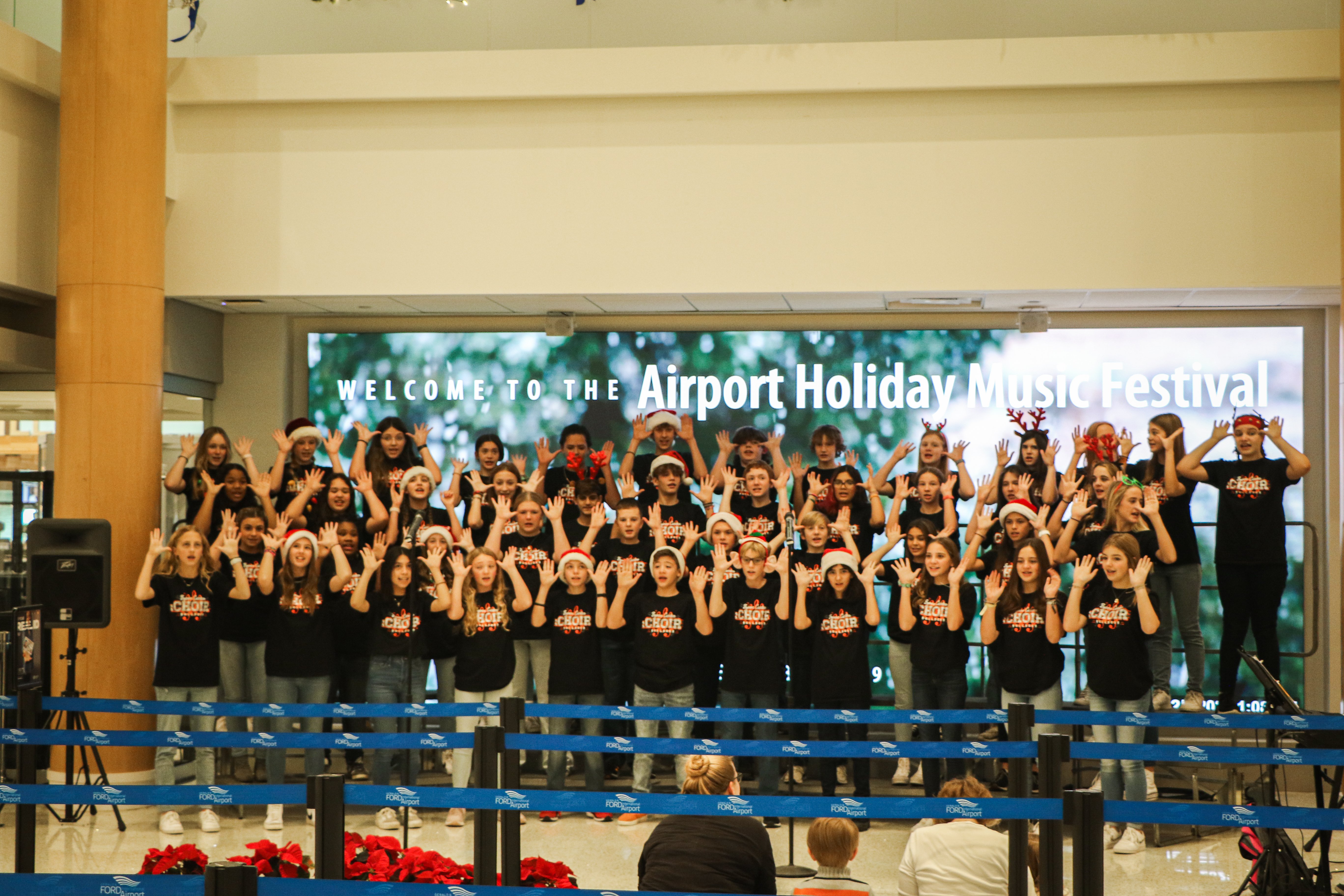 Ford International Airport Hosts Local Schools in Holiday Music Festival