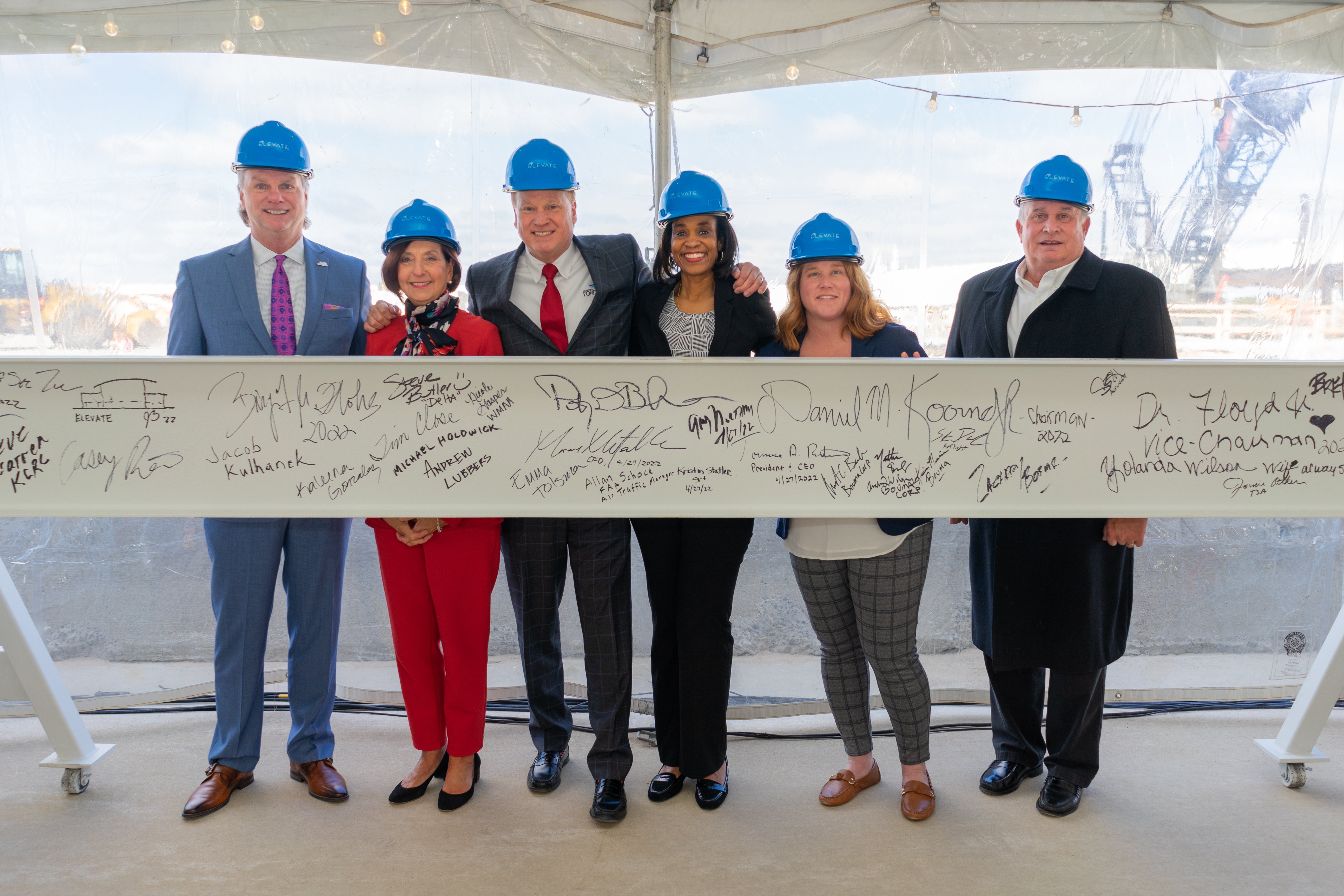 Ford International Airport Celebrates Beam Raising on $110 Million Expansion of Concourse A