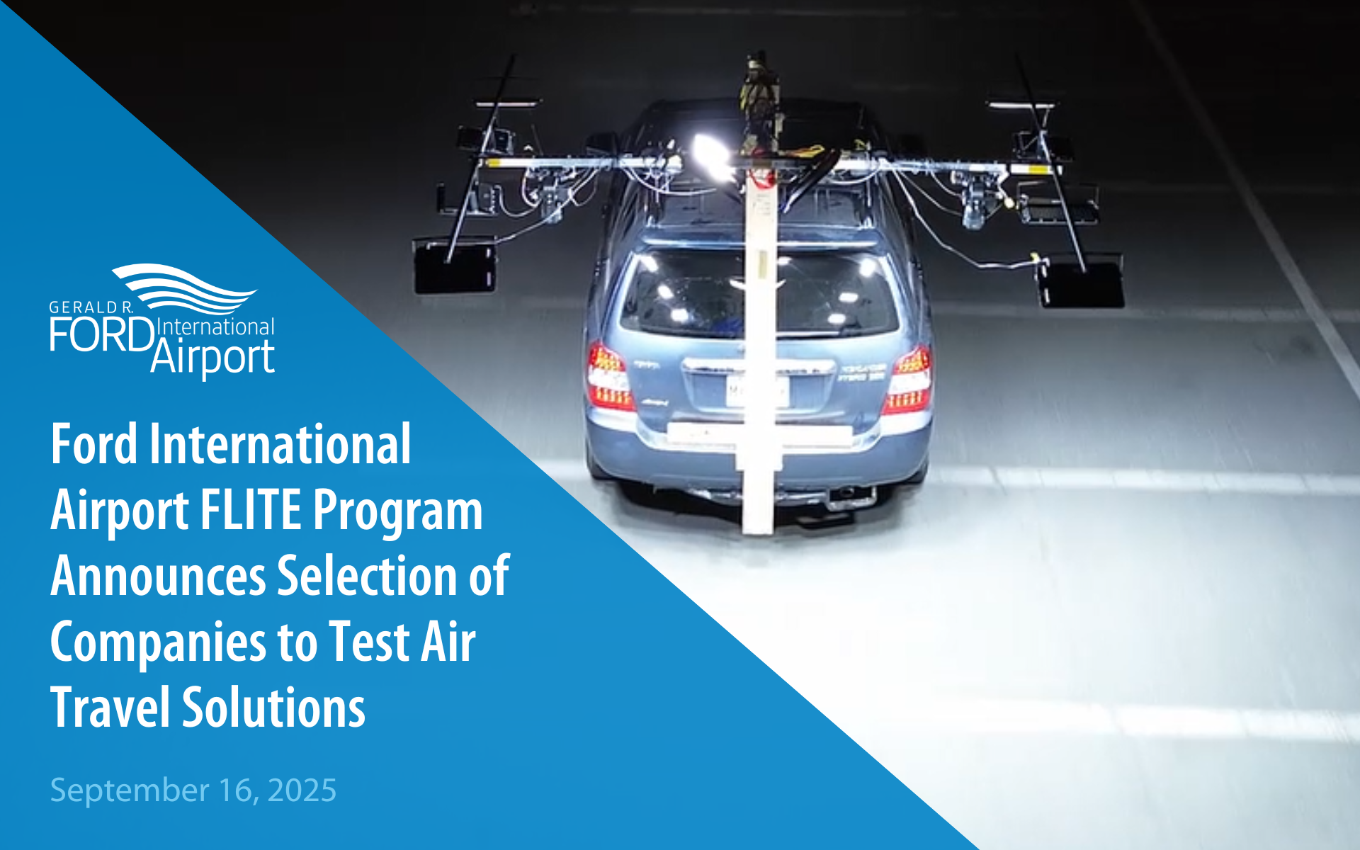 Ford International Airport FLITE Program Announces Selection of Companies to Test Air Travel Solutions