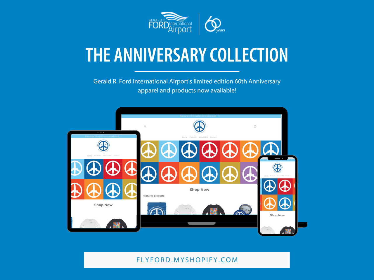 Ford International Airport Launches Online Storefront with Limited Edition 60th Anniversary Products