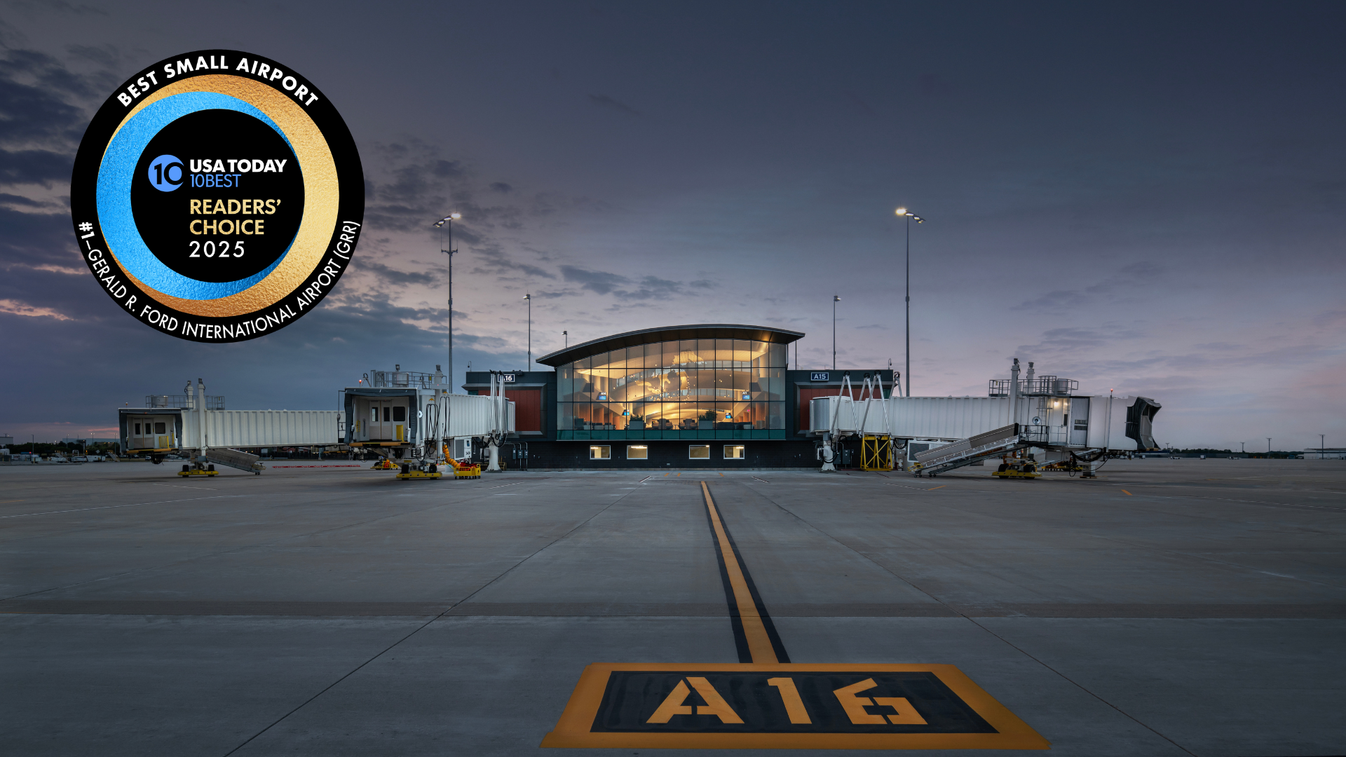 Ford International Airport Voted the Best Small Airport in the Country by USA Today
