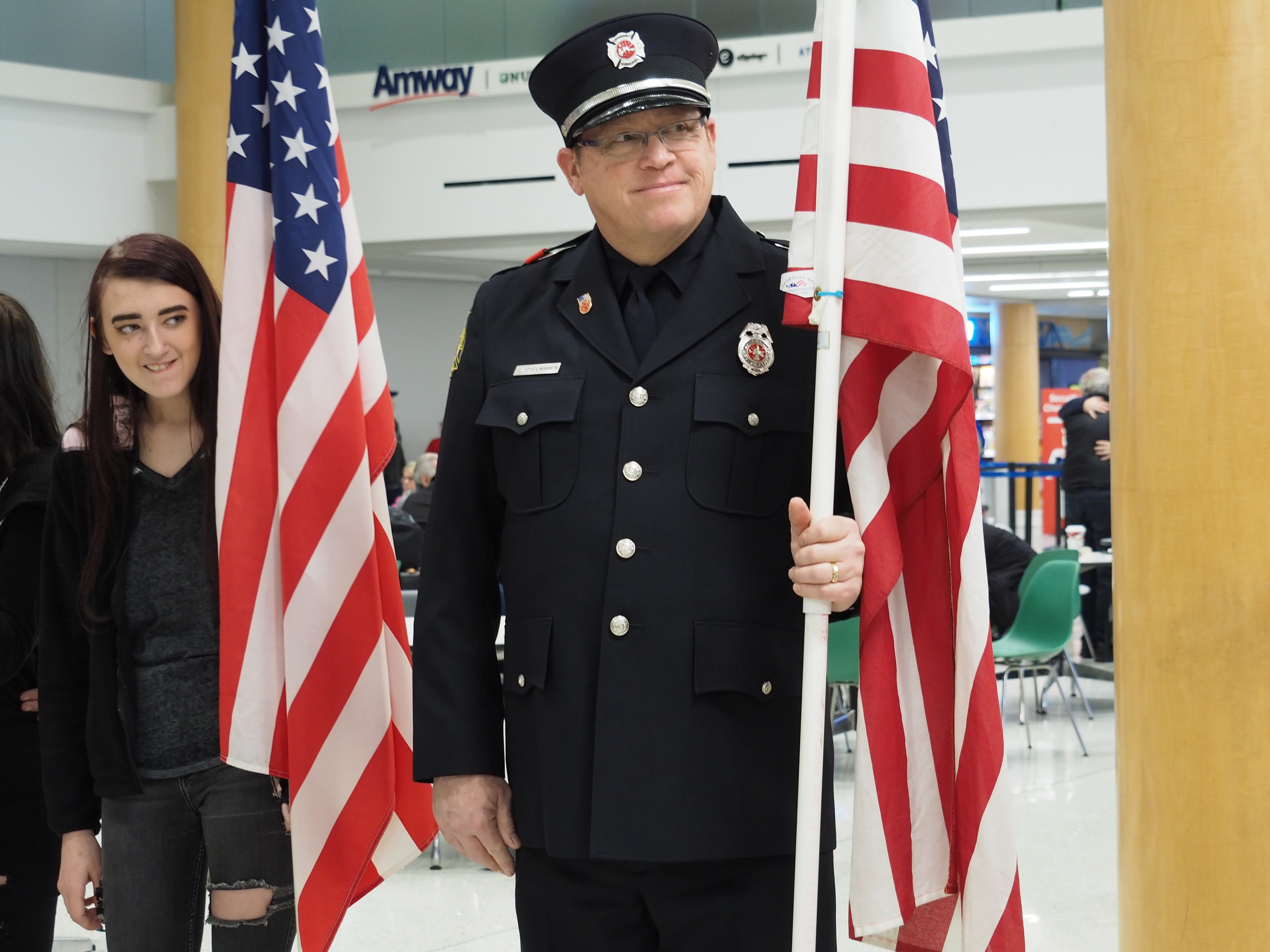 Ford International Airport Hosts Operation Handshake to Welcome Active Military and Veterans to West Michigan