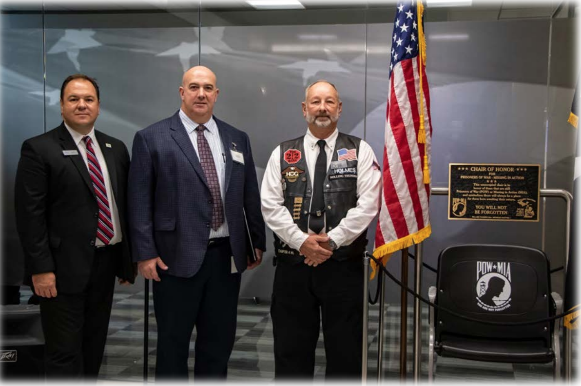 POW-MIA Chair Dedicated at Gerald R. Ford International Airport Military Welcome Center presented by SpartanNash