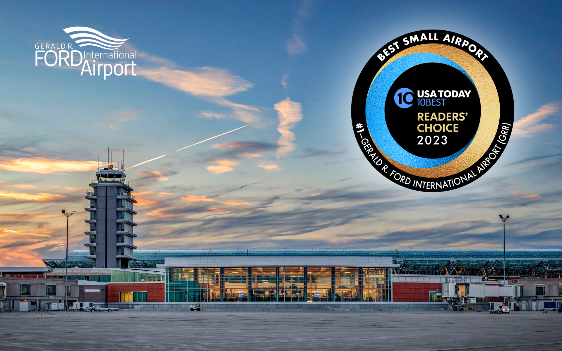 Ford International Airport Voted the Best Small Airport in the Country by USA TODAY